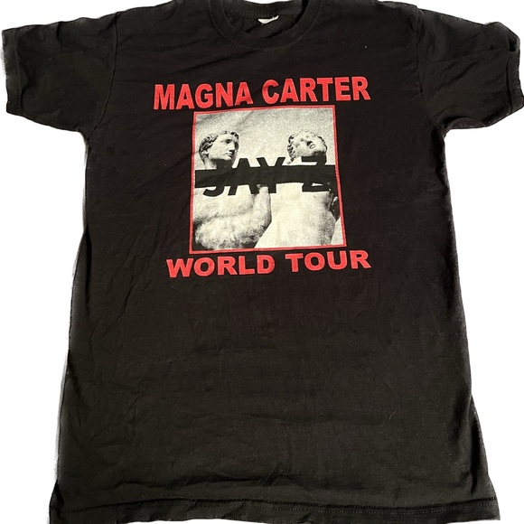 Y2K VINTAGE GRAPHIC CONCERT TOUR T-SHIRT MAGNA CARTA JAY Z - Picture 2 of 5